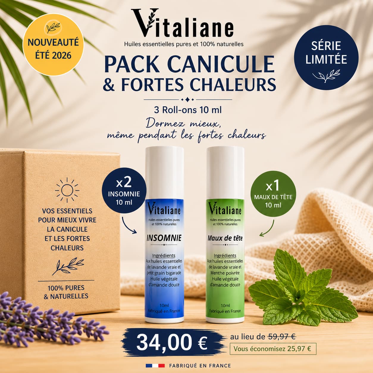 Roll-on D&eacute;tox Sucr&eacute; &ndash; Stop aux envies de sucre naturellement